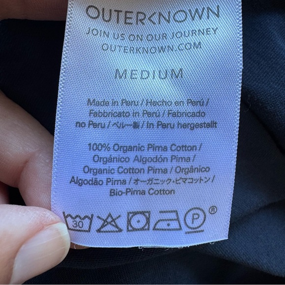 Outerknown Sojourn Organic Pima Cotton Made In Peru Men’s T-shirt Size Medium - Picture 6 of 9